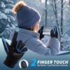 imageSukeen Kids Winter Gloves Touchscreen AntiSlip Kids Cycling Gloves for Kids Boys Girls Lightweight Boys Gloves for Running Cycling Biking Sports OutdoorBlue