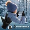 imageSukeen Kids Winter Gloves Touchscreen AntiSlip Kids Cycling Gloves for Kids Boys Girls Lightweight Boys Gloves for Running Cycling Biking Sports OutdoorBlack