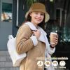 imageSukeen Oversized Winter Bucket Hat for Big Heads Large Faux Fur Bucket Hat Fluffy Warm Hat Trendy Fisherman Cap for DailyBrown