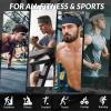 imageSukeen Sports Headbands for Men Moisture Wicking Sweat Bands Headbands NonSlip Breathable Elastic Sweatband Running Headband for Yoga Tennis Fitness WorkoutBlack