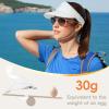 imageSukeen Sports Sun Visor for Women Men Lightweight Packable Running Visor Hat for RunningTennisGolfHikingWhite
