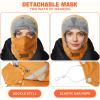 imageSukeen Trapper Hats Windproof Winter Hat Water Repellent Warm Hat Lightweight Earflap Hat with Mask for Cold Snow WeatherOrange