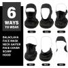 imageSukeen Winter Balaclava Face Mask Breathable Ski Mask for Men Women Warmer Bandana Face Cover Cold Neck Gaiters for OutdoorBlack