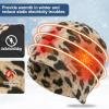 imageSukeen Winter Beanie Hat Scarf Set for Men Women Warm Hat with Faux Fleece Neck Warmer Cold Weather Caps for Cycling OutdoorLeopard Print