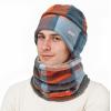 imageSukeen Winter Beanie Hat Scarf Set for Men Women Warm Hat with Faux Fleece Neck Warmer Cold Weather Caps for Cycling OutdoorMulti Color Splicing