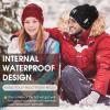 imageSukeen Winter Beanie for Men Women Fleece Lined Soft Warm Winter Hat Waterproof Cuffed Skull Cap for Cold Weather Light Purple