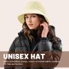 imageSukeen Winter Bucket Hat Women Men Lightweight Cotton Filled Warm Hat Waterproof Adjustable Fisherman Hat for Hiking TravelOffwhite