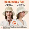imageSukeen Winter Bucket Hat for Women Faux Fur Warm Hat Trendy Reversible Hats Windproof Fluffy Fisherman Cap for OutdoorBeige