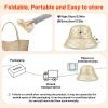 imageSukeen Winter Bucket Hat for Women Faux Fur Warm Hat Trendy Reversible Hats Windproof Fluffy Fisherman Cap for OutdoorBeige