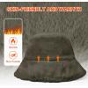 imageSukeen Winter Bucket Hat for Women Faux Fur Warm Hat Trendy Reversible Hats Windproof Fluffy Fisherman Cap for OutdoorBrown