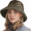 imageSukeen Winter Bucket Hat for Women Faux Fur Warm Hat Trendy Reversible Hats Windproof Fluffy Fisherman Cap for OutdoorBrown