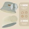 imageSukeen Winter Bucket Hat for Women Men Double Side Wear Warm Hat Faux Fur Plush Winter Hat Trendy Fisherman Cap for DailyGreybeige
