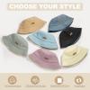 imageSukeen Winter Bucket Hat for Women Men Double Side Wear Warm Hat Faux Fur Plush Winter Hat Trendy Fisherman Cap for DailyPinkbeige