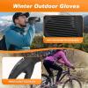 imageSukeen Winter Gloves Men Women Touchscreen AntiSlip Sports Gloves Lightweight Cold Weather Warm Gloves for Running CyclingBlack