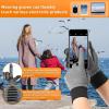 imageSukeen Winter Gloves Men Women Touchscreen AntiSlip Sports Gloves Lightweight Cold Weather Warm Gloves for Running CyclingGrey