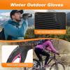 imageSukeen Winter Gloves Men Women Touchscreen AntiSlip Sports Gloves Lightweight Cold Weather Warm Gloves for Running CyclingRose Red