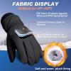 imageSukeen Winter Warm Gloves for Men WomenWindproof Ski Gloves AntiSlip Touch Screen Snow Glove with Thick Plush for OutdoorBlack