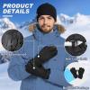 imageSukeen Winter Warm Gloves for Men WomenWindproof Ski Gloves AntiSlip Touch Screen Snow Glove with Thick Plush for OutdoorBlack