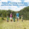 imageSukkeen Cooling Towel 40quotx12quot Soft Breathable Chilly Microfiber Towel for Yoga Sports ampamp More Activities2 Black2 Sky Blue2 Royal Blue2 Gray2 Rose Red 2 Green