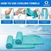 imageSukkeen Cooling Towel 40quotx12quot Soft Breathable Chilly Microfiber Towel for Yoga Sports ampamp More ActivitiesDark BlueGreyPinkLake BlueBlackGreenBrownPurpleBlueDark Grey
