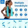 imageSukkeen Cooling Towel 40quotx12quot Soft Breathable Chilly Microfiber Towel for Yoga Sports ampamp More ActivitiesDark BlueGreyPinkLake BlueBlackGreenBrownPurpleBlueDark Grey