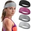 imageSukeen Cooling Headbands for Women Instant Cooling Moisture Wicking NonSlip Sweatbands for Women Elastic Sweat Bands Headbands for Running Yoga Gym Athletic Sports WorkoutsBlackDark GrayGrayRose Red
