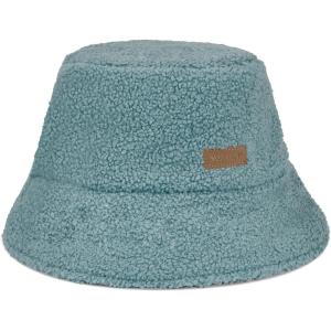 imageSukeen Oversized Winter Bucket Hat for Big Heads Large Faux Fur Bucket Hat Fluffy Warm Hat Trendy Fisherman Cap for DailyLight Blue