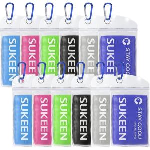 imageSukkeen Cooling Towel 40quotx12quot Soft Breathable Chilly Microfiber Towel for Yoga Sports ampamp More Activities2 Black2 Sky Blue2 Royal Blue2 Gray2 Rose Red 2 Green