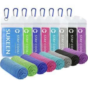 imageSukkeen Cooling Towel 40quotx12quot Soft Breathable Chilly Microfiber Towel for Yoga Sports ampamp More ActivitiesBlackBlueGreenDark BluePinkLake BlueGreyPurple