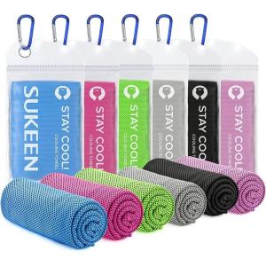 imageSukkeen Cooling Towel 40quotx12quot Soft Breathable Chilly Microfiber Towel for Yoga Sports ampamp More ActivitiesBluePinkGreenGreyBlackLight Purple