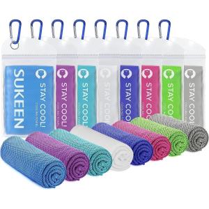 imageSukkeen Cooling Towel 40quotx12quot Soft Breathable Chilly Microfiber Towel for Yoga Sports ampamp More ActivitiesBluePurpleDark BluePinkGreenGreyWhiteLake Blue