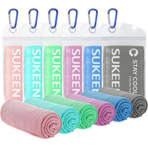 imageSukkeen Cooling Towel 40quotx12quot Soft Breathable Chilly Microfiber Towel for Yoga Sports ampamp More ActivitiesMacaron PinkLavenderMint GreenMacaron BlueDark GraySky Blue