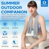 imageSukeen 4 Pack Cooling Towel 40quotx12quotIce TowelSoft Breathable Chilly TowelMicrofiber Towel for YogaSportRunningGymWorkoutCampingFitnessWorkout ampamp More ActivitiesBlueGreyRoyal BlueBlack