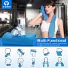 imageSukeen 4 Pack Cooling Towel 40quotx12quotIce TowelSoft Breathable Chilly TowelMicrofiber Towel for YogaSportRunningGymWorkoutCampingFitnessWorkout ampamp More ActivitiesBlueGreyGreenPink