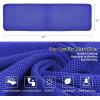 imageSukeen 4 Pack Cooling Towel 40quotx12quotIce TowelSoft Breathable Chilly TowelMicrofiber Towel for YogaSportRunningGymWorkoutCampingFitnessWorkout ampamp More ActivitiesDark BlueGreyGreenBlue
