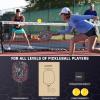 imageSukeen Carbon Fiber Pickleball Paddle Carbon Fiber Surface Pickleball Paddle with Large Sweet Spot 55quot Elongated Handle Pickleball RacketRed 13MM