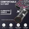 imageSukeen Carbon Fiber Pickleball Paddle Carbon Fiber Surface Pickleball Paddle with Large Sweet Spot 55quot Elongated Handle Pickleball RacketRed 13MM