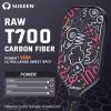 imageSukeen Carbon Fiber Pickleball Paddle Carbon Fiber Surface Pickleball Paddle with Large Sweet Spot 55quot Elongated Handle Pickleball RacketRed 13MM