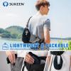 imageSukeen Cooling Stretchy Visor Free Size Cool Hat with UV Protection Brim Peak Vizor for Golf Tennis Cycling RunningBlack