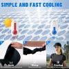 imageSukeen Cooling Stretchy Visor Free Size Cool Hat with UV Protection Brim Peak Vizor for Golf Tennis Cycling RunningBlack