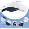 imageSukeen Cooling Stretchy Visor Free Size Cool Hat with UV Protection Brim Peak Vizor for Golf Tennis Cycling RunningBlack and White