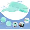 imageSukeen Cooling Stretchy Visor Free Size Cool Hat with UV Protection Brim Peak Vizor for Golf Tennis Cycling RunningMacaron Blue