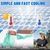 imageSukeen Cooling Stretchy Visor Free Size Cool Hat with UV Protection Brim Peak Vizor for Golf Tennis Cycling RunningMacaron Blue