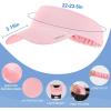 imageSukeen Cooling Stretchy Visor Free Size Cool Hat with UV Protection Brim Peak Vizor for Golf Tennis Cycling RunningMacaron Pink