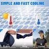 imageSukeen Cooling Stretchy Visor Free Size Cool Hat with UV Protection Brim Peak Vizor for Golf Tennis Cycling RunningNavy Blue