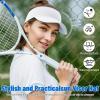 imageSukeen Cooling Stretchy Visor Free Size Cool Hat with UV Protection Brim Peak Vizor for Golf Tennis Cycling RunningWhite