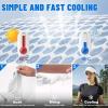 imageSukeen Cooling Stretchy Visor Free Size Cool Hat with UV Protection Brim Peak Vizor for Golf Tennis Cycling RunningWhite