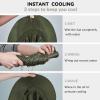 imageSukeen Cooling Sun Hat for Men Women UPF50 Wide Brim Fishing Hat with Neck Flap Adjustable Foldable Bucket Hat for HikingDark Green