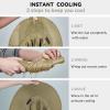 imageSukeen Cooling Sun Hat for Men Women UPF50 Wide Brim Fishing Hat with Neck Flap Adjustable Foldable Bucket Hat for HikingKhaki