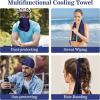 imageSukeen Cooling Towel Yoga Towels for Face and Neck Breathable Sweat Towel for Gym Exercise Wrap Cloth Fitness Gift for Men and Women Cool Towel for Workout Sports Beach Hiking Camping Florida Trip